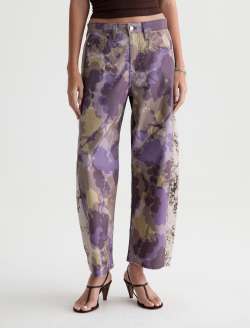 Hattie Pant Shadow Grapes High-Rise Barrel WOMENS BOTTOMS Photo 3