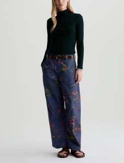 Fiona Pant Night Floral High-Rise Barrel WOMENS BOTTOMS Photo 2