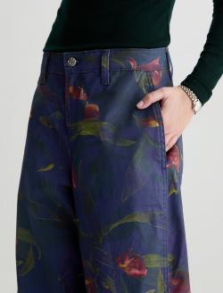 Fiona Pant Night Floral High-Rise Barrel WOMENS BOTTOMS Photo 4