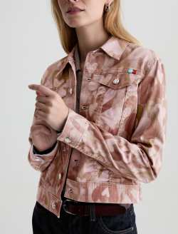 Robyn Jacket Heart Paint Slim Trucker WOMENS TOPS Photo 3