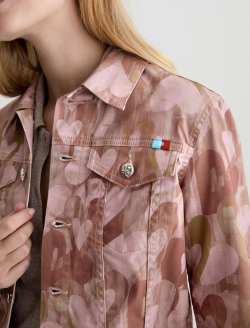 Robyn Jacket Heart Paint Slim Trucker WOMENS TOPS Photo 6