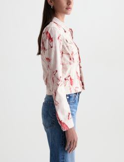 Robyn Jacket Red Horse Slim Trucker WOMENS TOPS Photo 4