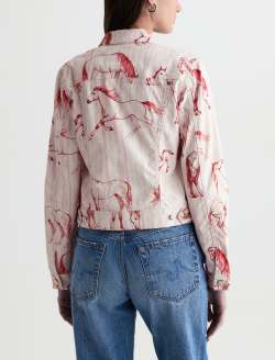 Robyn Jacket Red Horse Slim Trucker WOMENS TOPS Photo 8
