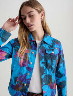 Robyn Jacket Sunset Rose Slim Trucker WOMENS TOPS Photo 3