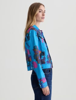 Robyn Jacket Sunset Rose Slim Trucker WOMENS TOPS Photo 4