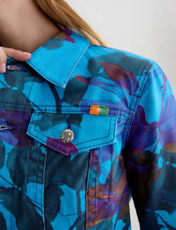 Robyn Jacket Sunset Rose Slim Trucker WOMENS TOPS Photo 6