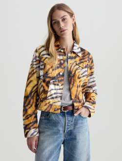 Robyn Jacket Wild Tiger Slim Trucker WOMENS TOPS Photo 2