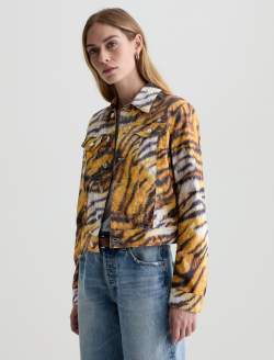 Robyn Jacket Wild Tiger Slim Trucker WOMENS TOPS Photo 7