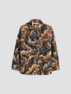 Lucien Jacket Wild Fur Art Project Utility Shirt Jacket WOMENS TOPS Photo 1