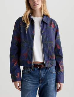 Jo Jacket Night Floral Utility Jacket WOMENS TOPS Photo 2