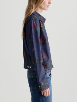 Jo Jacket Night Floral Utility Jacket WOMENS TOPS Photo 4