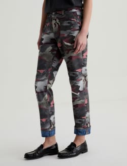 Caden Tapered Trouser Wax Camo Pink Mid-Rise Relaxed WOMENS BOTTOMS Photo 5