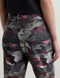 Caden Tapered Trouser Wax Camo Pink Mid-Rise Relaxed WOMENS BOTTOMS Photo 7