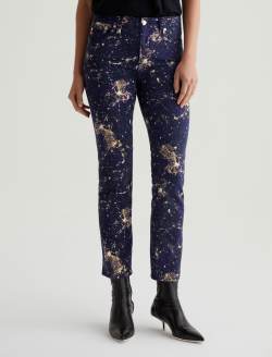 Mari Cosmic Ray Golden Topaz Art Project Mid-Rise Slim Straight WOMENS BOTTOMS Photo 3