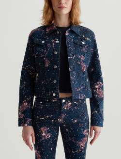 Robyn Jacket Cosmic Ray Pearl Pink Art Project Slim Jacket WOMENS TOPS Photo 2