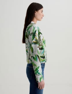 Robyn Jacket Morning Leaves Paint Art Project Slim Jacket WOMENS TOPS Photo 4