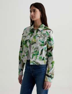 Robyn Jacket Morning Leaves Paint Art Project Slim Jacket WOMENS TOPS Photo 7