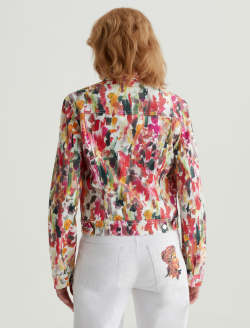 Robyn Jacket Venus Mix Red Multi Slim Trucker WOMENS TOPS Photo 8