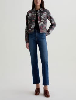 Robyn Jacket Wax Camo Pink Slim Trucker WOMENS TOPS Photo 5