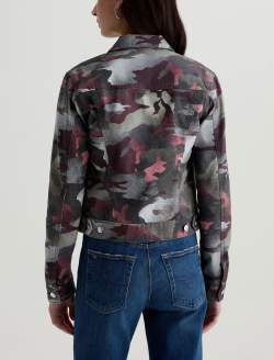 Robyn Jacket Wax Camo Pink Slim Trucker WOMENS TOPS Photo 8