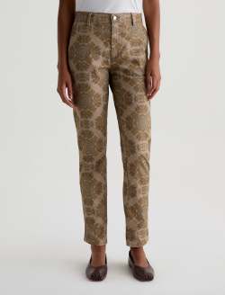 Caden SUD Tapered Trouser Boho Damask Sueded Sateen Mid-Rise Relaxed    WOMENS BOTTOMS Photo 3