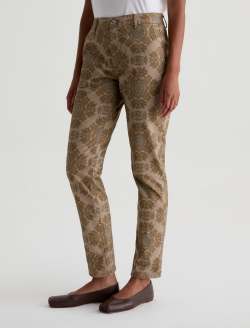 Caden SUD Tapered Trouser Boho Damask Sueded Sateen Mid-Rise Relaxed    WOMENS BOTTOMS Photo 6