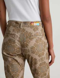 Caden SUD Tapered Trouser Boho Damask Sueded Sateen Mid-Rise Relaxed    WOMENS BOTTOMS Photo 7
