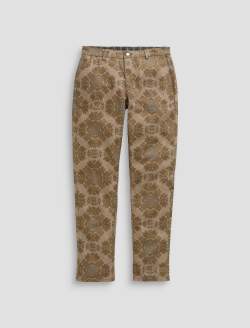 Caden SUD Tapered Trouser Boho Damask Sueded Sateen Mid-Rise Relaxed    WOMENS BOTTOMS Photo 1