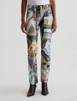 Mari SUD Pant The Mall Sueded Sateen Slim Straight WOMENS BOTTOMS Photo 3