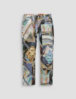 Mari SUD Pant The Mall Sueded Sateen Slim Straight WOMENS BOTTOMS Photo 1