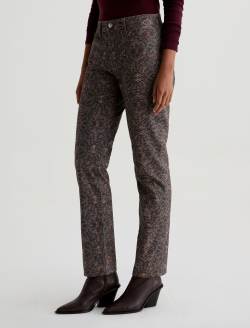 Mari SUD Pant Tribal Snake Skin Sueded Mid-Rise Slim Straight WOMENS BOTTOMS Photo 6