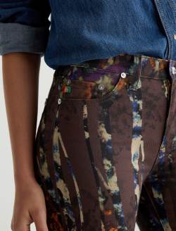 Mari SUD Under The Sea Art Project Mid-Rise Slim Straight WOMENS BOTTOMS Photo 4
