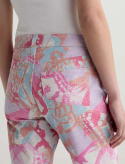 Farrah Boot SUD Pink Butterflies Art Project Mid-Rise Fit WOMENS BOTTOMS Photo 7