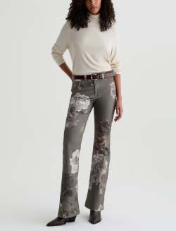 Farrah Boot SUD Pant Winter Flower Sueded Sateen Mid-Rise Boot WOMENS BOTTOMS Photo 2