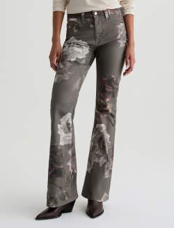 Farrah Boot SUD Pant Winter Flower Sueded Sateen Mid-Rise Boot WOMENS BOTTOMS Photo 3