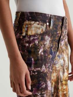 Saige Wide Leg Crop SUD Blurry Night Art Project Mid-Rise Wide Leg WOMENS BOTTOMS Photo 3