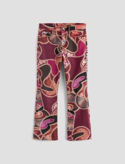 Farrah Boot Crop SUD Kiss Art Project Mid-Rise Boot WOMENS BOTTOMS Photo 1