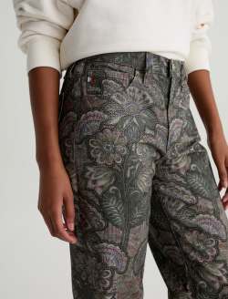 Brinley SUD Pant Boho Quilting Sueded Mid-Rise Straight WOMENS BOTTOMS Photo 4
