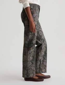 Brinley SUD Pant Boho Quilting Sueded Mid-Rise Straight WOMENS BOTTOMS Photo 5