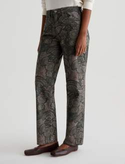 Brinley SUD Pant Boho Quilting Sueded Mid-Rise Straight WOMENS BOTTOMS Photo 6