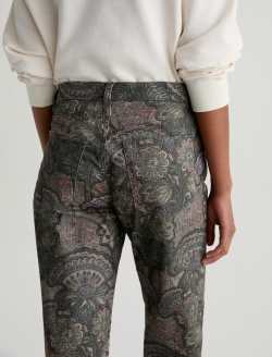 Brinley SUD Pant Boho Quilting Sueded Mid-Rise Straight WOMENS BOTTOMS Photo 7