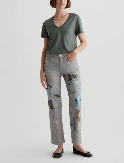 Brinley SUD Calm Lake Art Project Mid-Rise Straight WOMENS BOTTOMS Photo 2