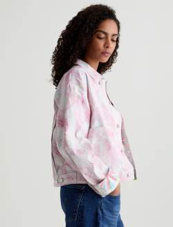 Genni SUD Jacket Paisley Sueded Sateen Cropped Jacket WOMENS TOPS Photo 4