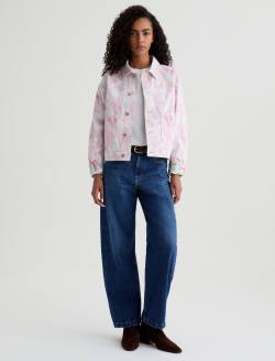 Genni SUD Jacket Paisley Sueded Sateen Cropped Jacket WOMENS TOPS Photo 5