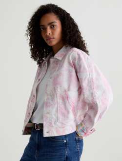 Genni SUD Jacket Paisley Sueded Sateen Cropped Jacket WOMENS TOPS Photo 7