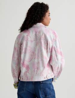 Genni SUD Jacket Paisley Sueded Sateen Cropped Jacket WOMENS TOPS Photo 8