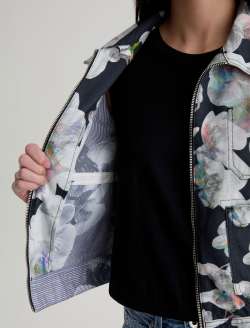 Jo Jacket SUD Flowers Sketch Art Project Utility Jacket WOMENS TOPS Photo 3