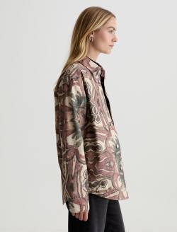 Vita SUD Shirt Jacket Tribal Square Sueded Relaxed Shirt Jacket WOMENS TOPS Photo 4