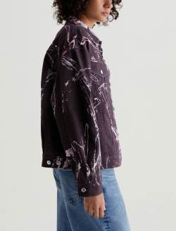 Haylee Jacket Action Painting Art Project Oversized Trucker Jacket WOMENS TOPS Photo 7