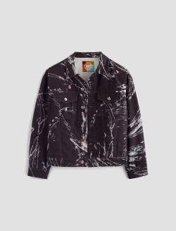 Haylee Jacket Action Painting Art Project Oversized Trucker Jacket WOMENS TOPS Photo 1